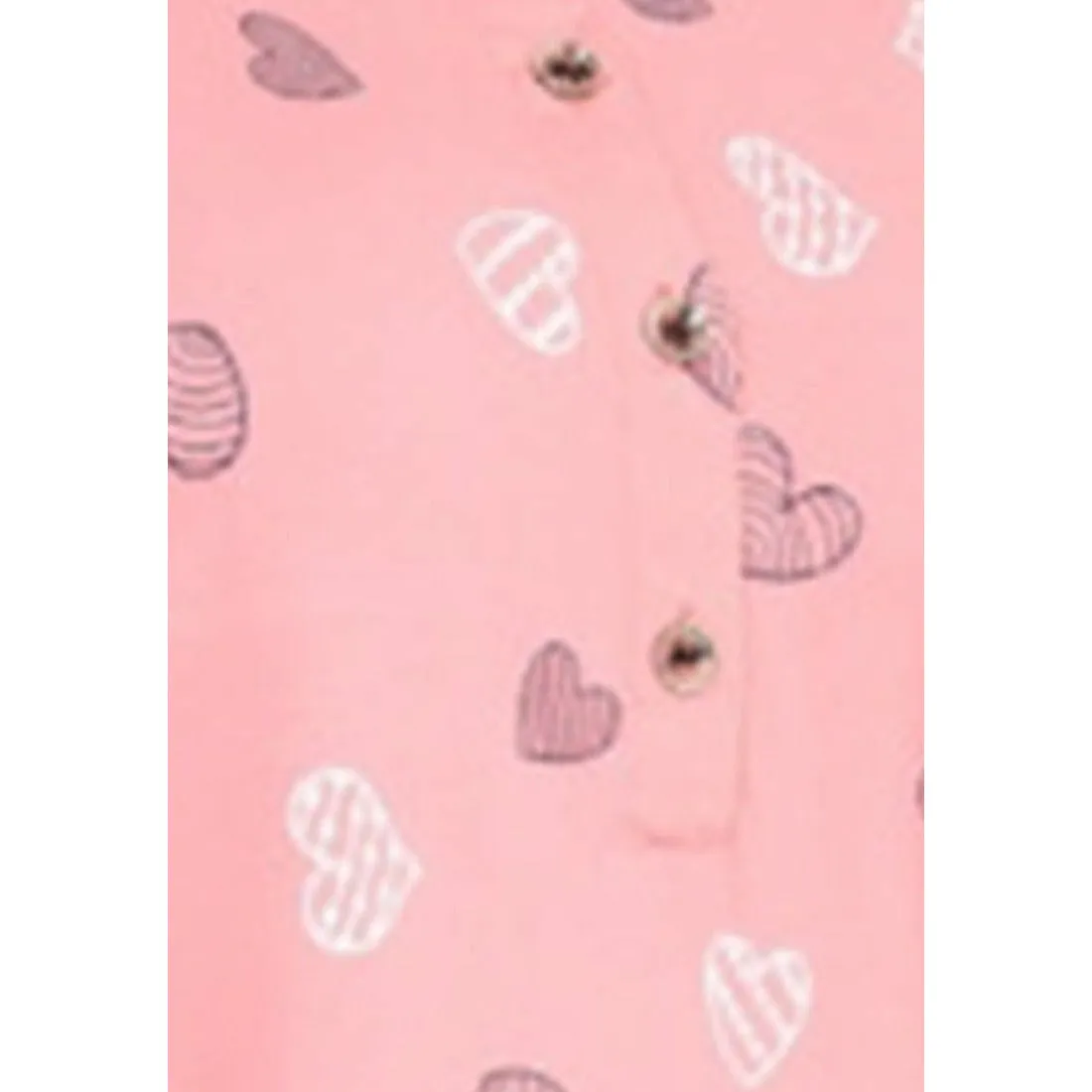 100% Rayon Button Up Neckline Long Nighty