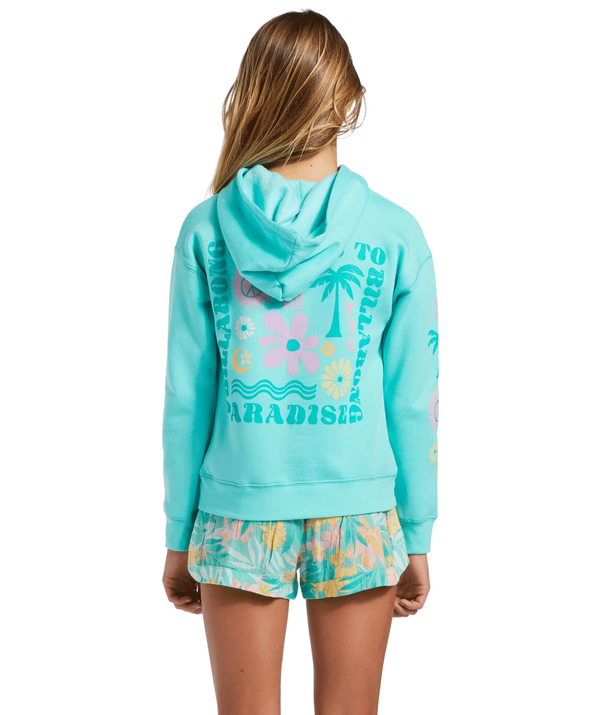 Billabong Paradise Is Here Sweatshirt-Light Lagoon