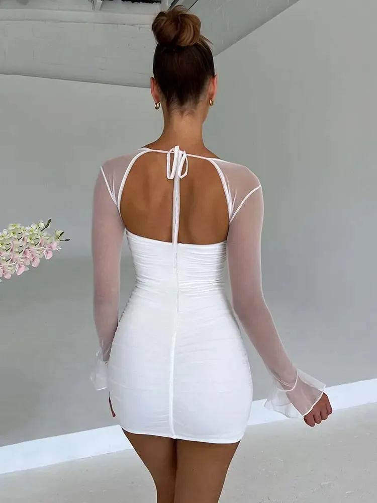 Elizabeth Double Layer Bodycon Party Dress