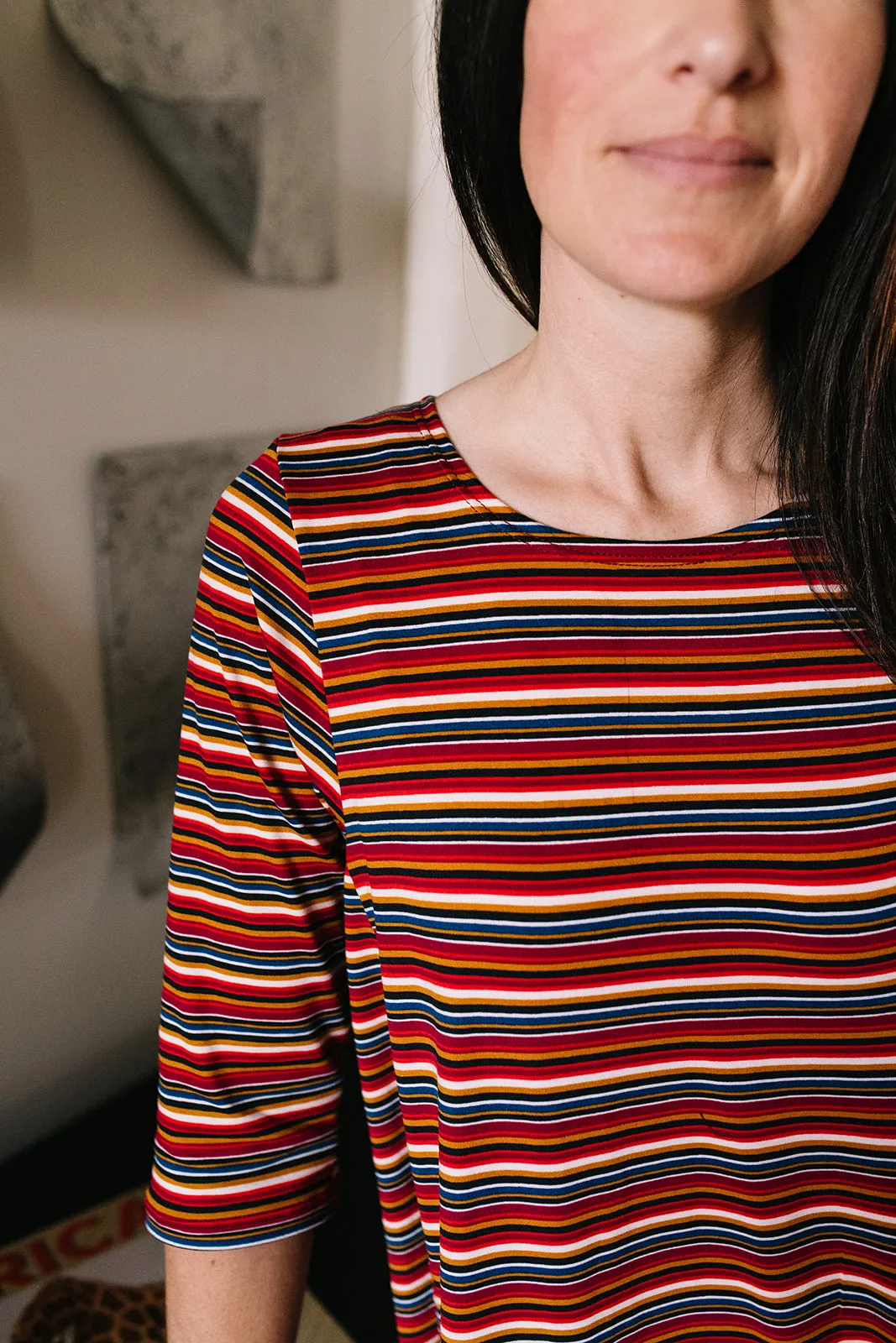 Jessi Dress Red Stripes