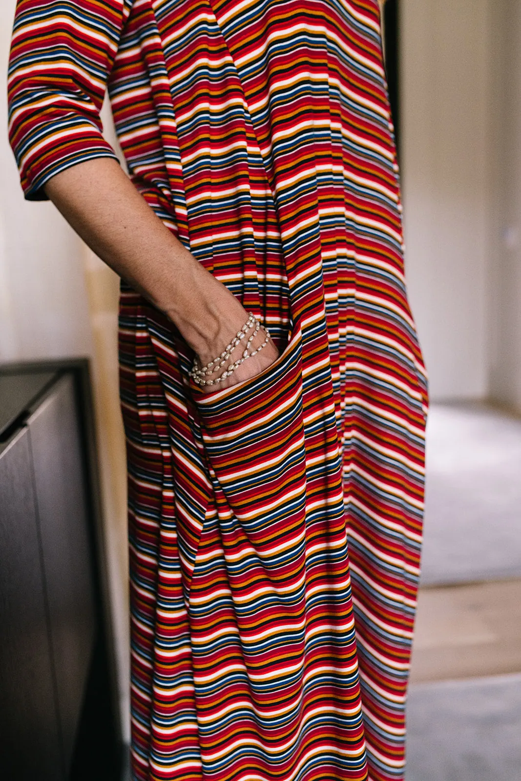 Jessi Dress Red Stripes