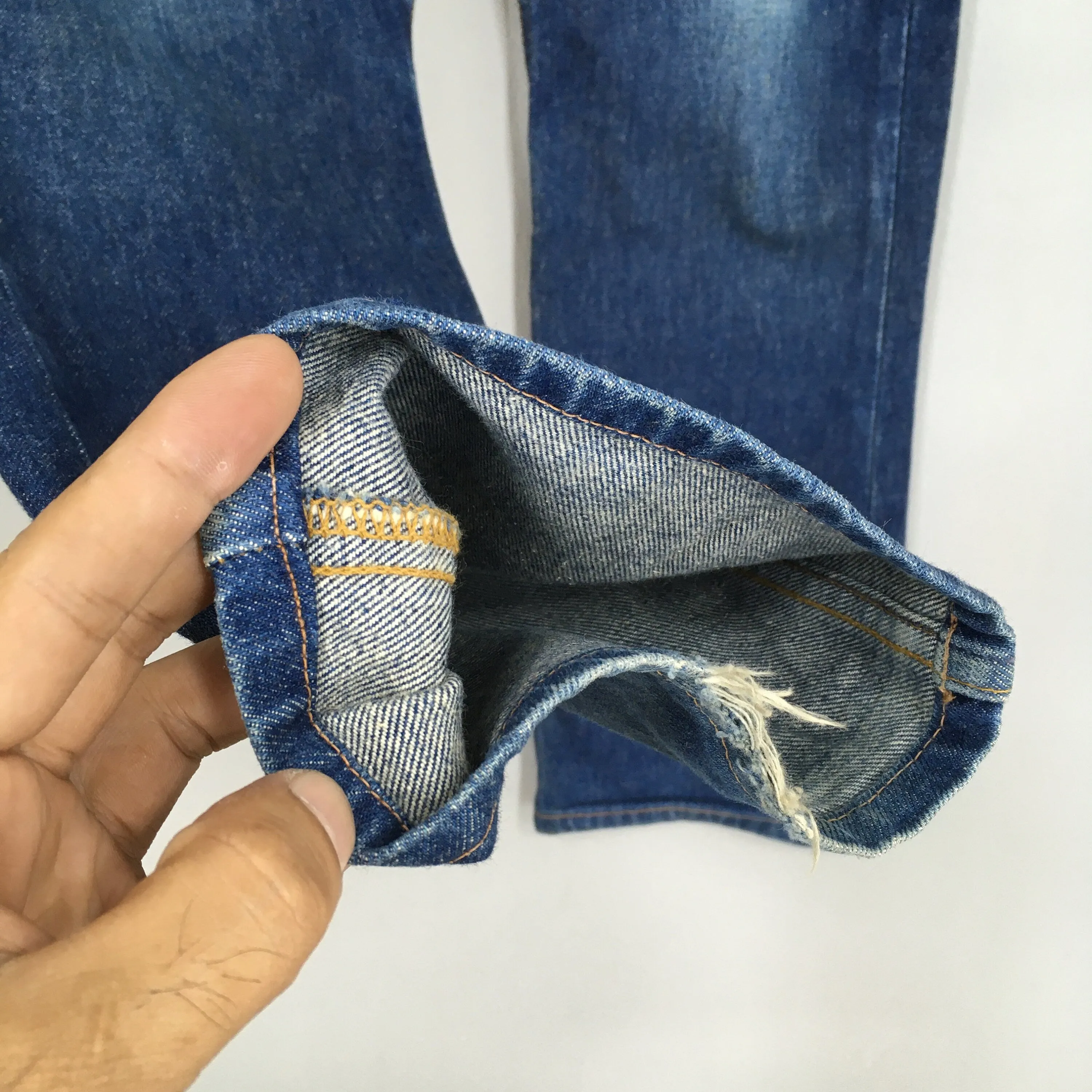 Levi's 517 Flare Blue Bootcut Stonewash Jeans Size 30x29