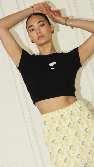 Margarita Mini Tee Black