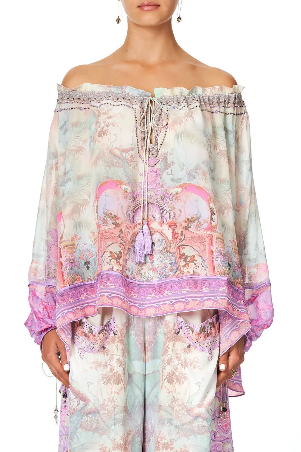 OFF THE SHOULDER BLOUSE ELECTRON LIBRE
