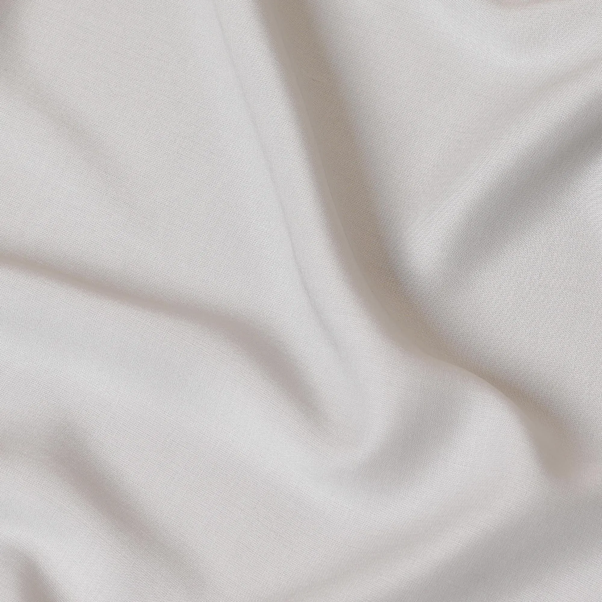 Pearl river grey plain pure Italian viscose crepe fabric-D7885