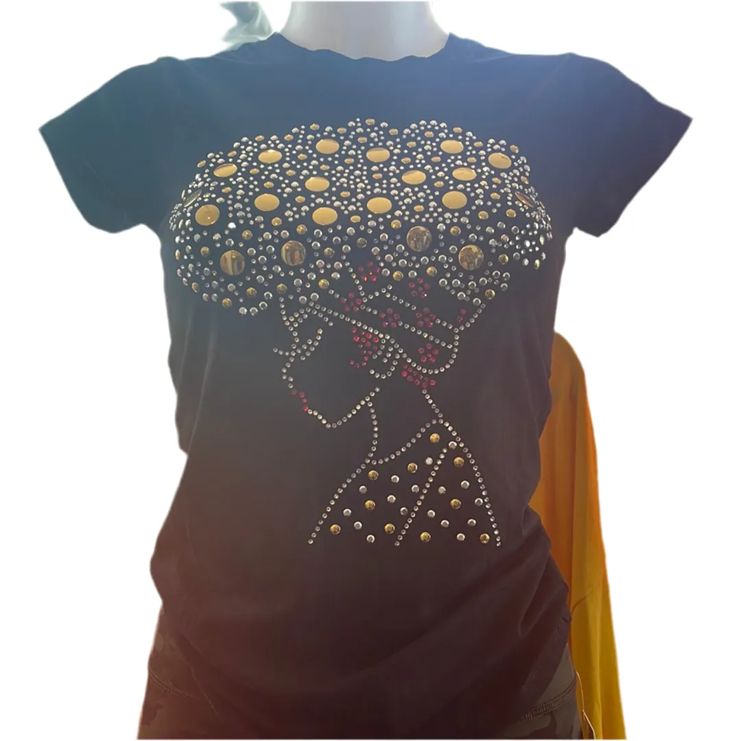Premium Rhinestone Black Girl Magic Tee