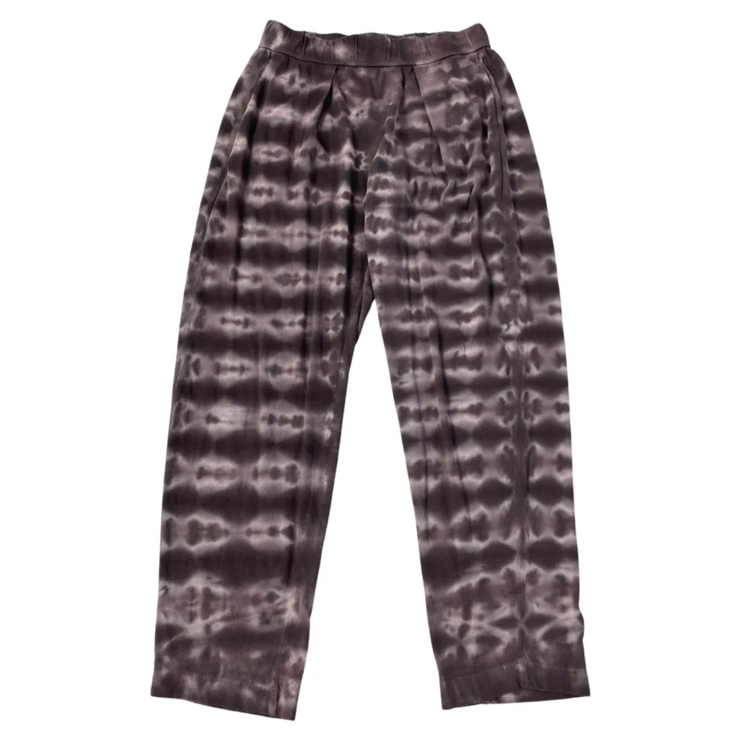 RAQUEL ALLEGRA BROWN TIE-DYE EASY LOUNGE PANTS SIZE 0