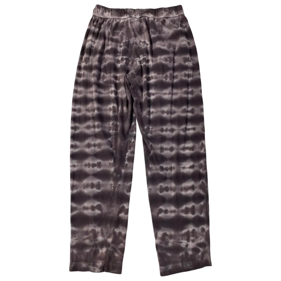 RAQUEL ALLEGRA BROWN TIE-DYE EASY LOUNGE PANTS SIZE 0