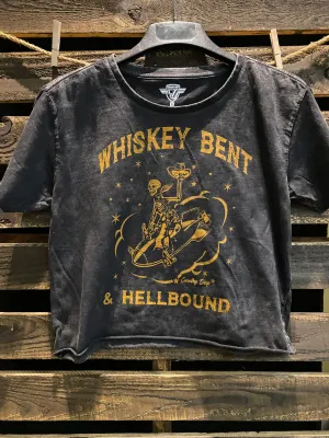 RESTOCKED ~ Country Deep ~ Whiskey Bent Crop Tee