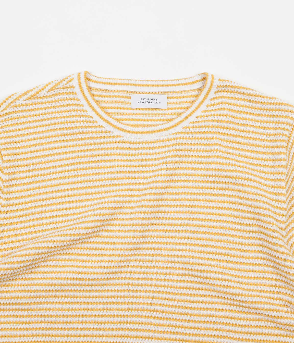 Saturdays NYC Brandon Stripe T-Shirt - Dusty Amber