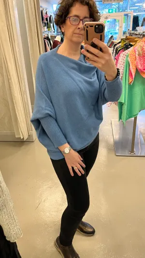 Spring Knit Denim Blue