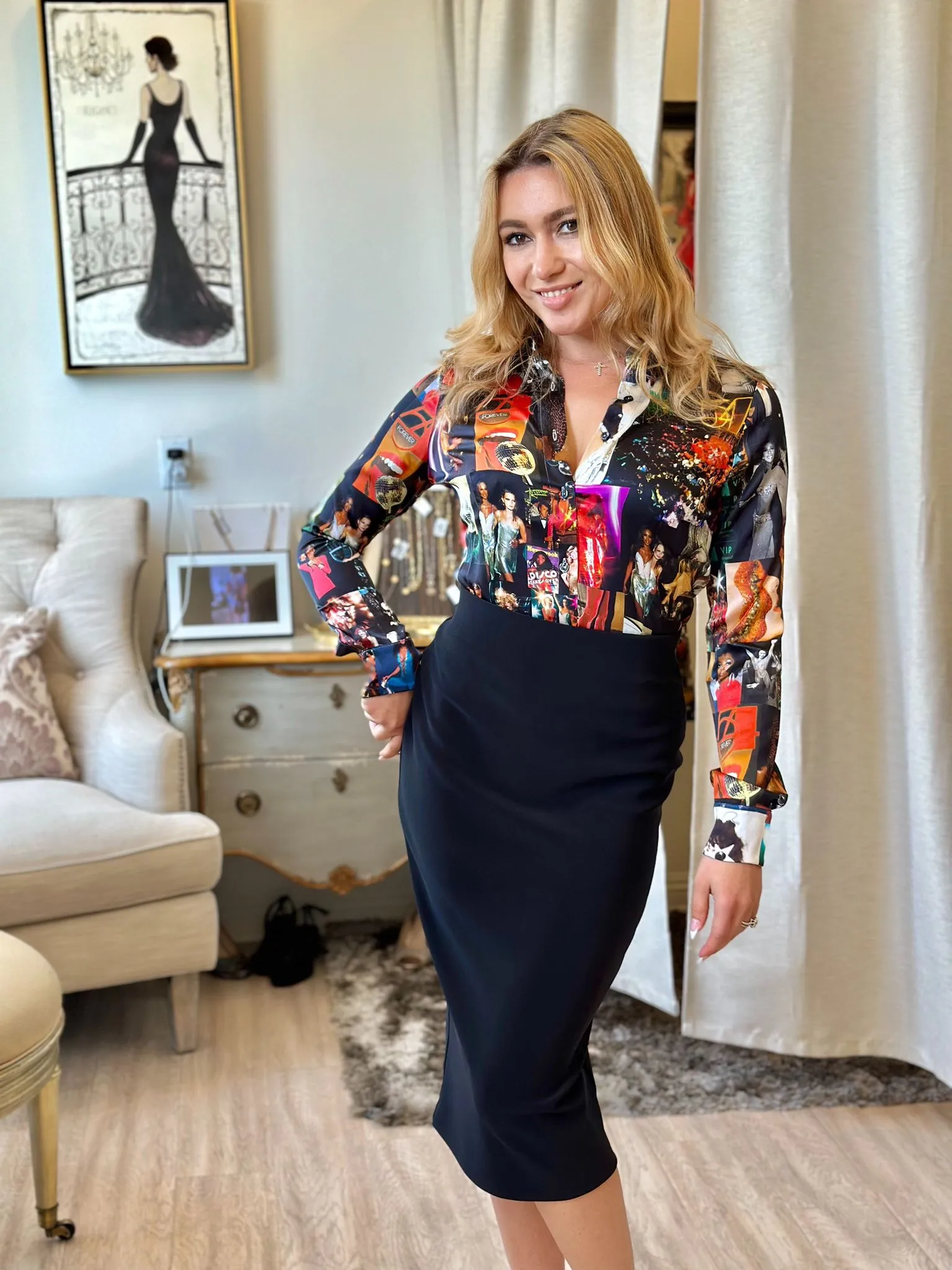 Unbreak.It SAF Studio 54 Silk Blouse