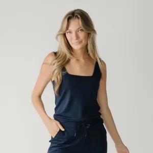Women's Brushed Bamboo Square Neck Tank