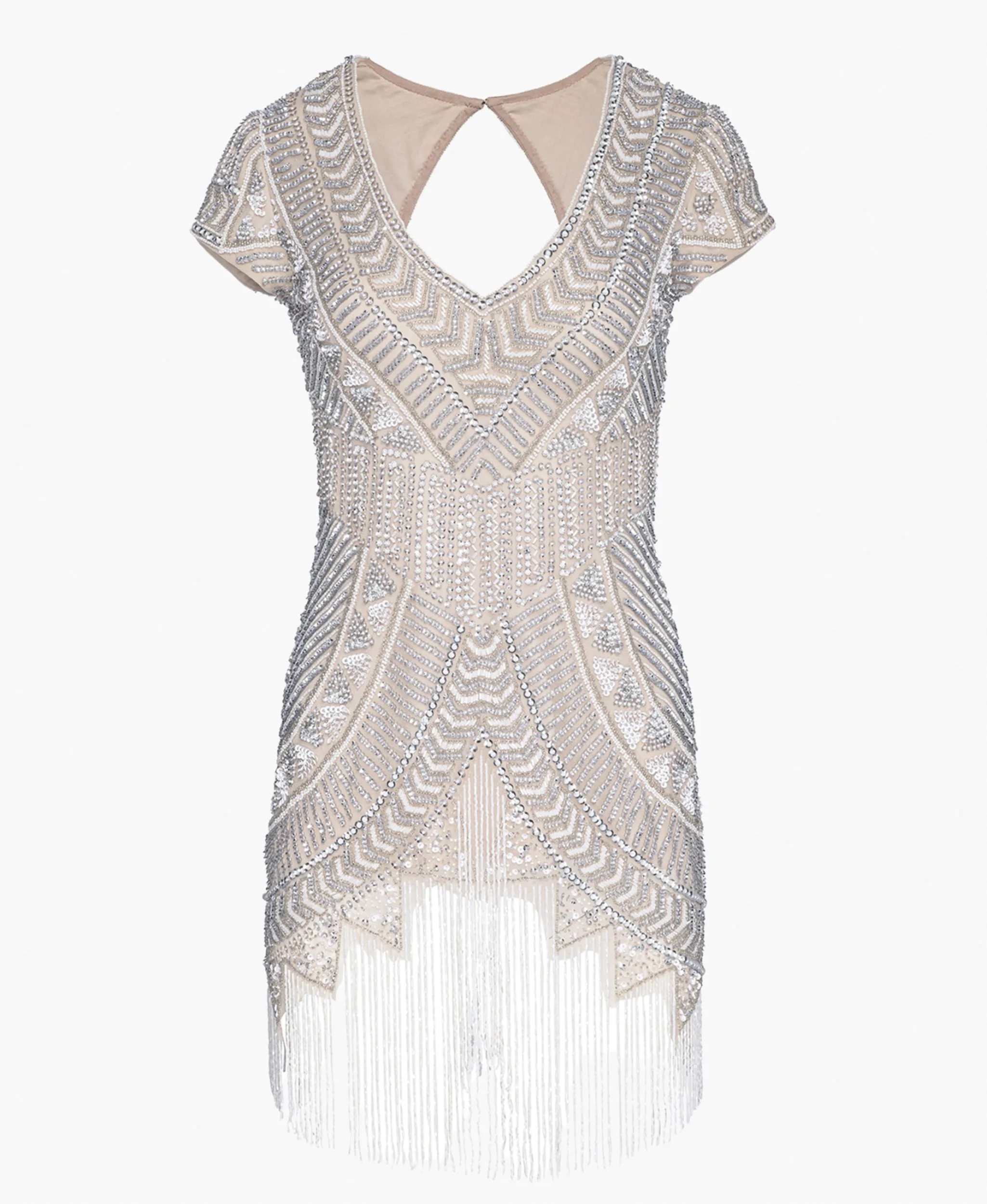 Zephyra Beaded Mini Dress
